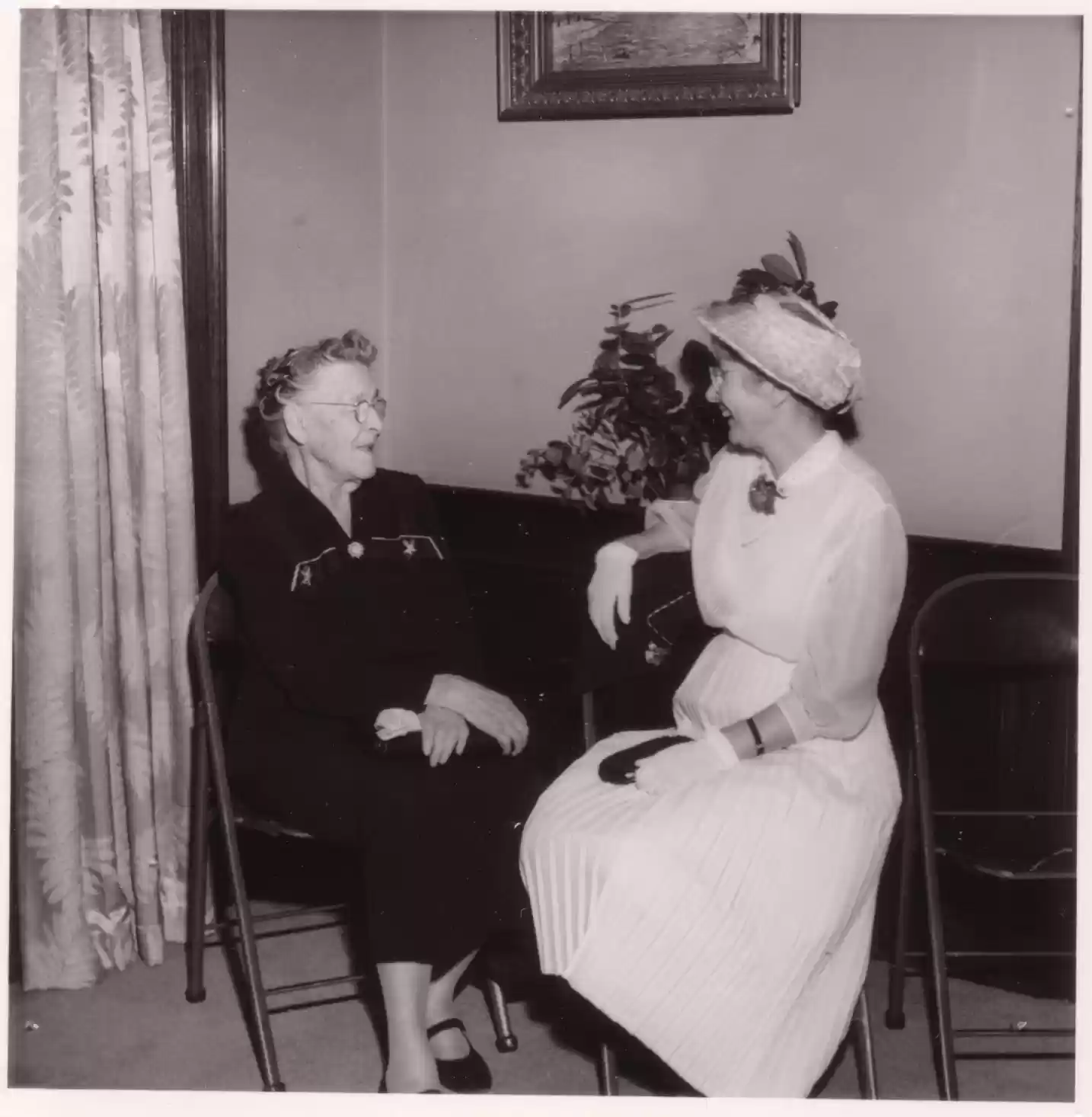 HWA's mother on left with house mother Annie Mann c1952
